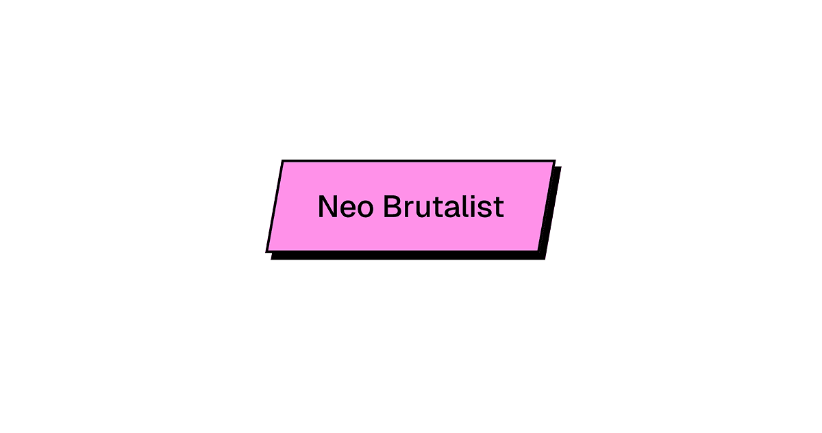 Neo Brutalist Button